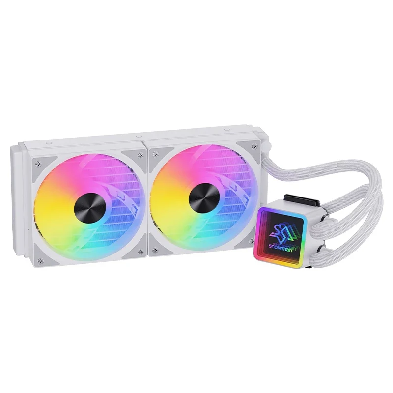 SNOWMAN KS240 Gaming AIO CPU Liquid Cooler PWM ARGB Lighting Radiator Cooling System CPU Liquid Cooler LGA1700 1366 AM5 AM4