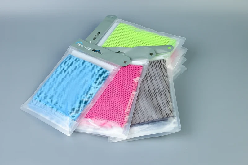 Wholesale Microfiber Cooling Towel Custom Logo Solid Color Knitted Technique Instant Cooling Effect