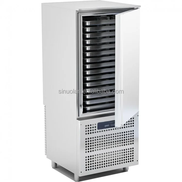 High Efficient 10/15 Trays Small Air Cooling Plate Freezer & Blast Chiller with Stainless Steel 304 and Fast Freezing