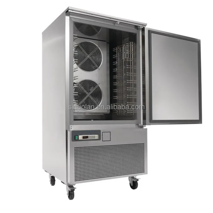 High Efficient 10/15 Trays Small Air Cooling Plate Freezer & Blast Chiller with Stainless Steel 304 and Fast Freezing