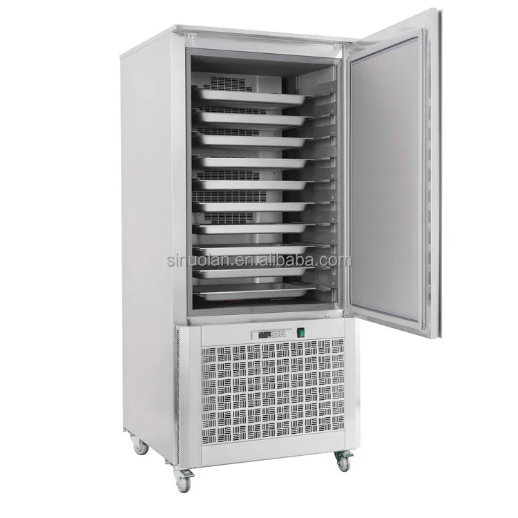 High Efficient 10/15 Trays Small Air Cooling Plate Freezer & Blast Chiller with Stainless Steel 304 and Fast Freezing