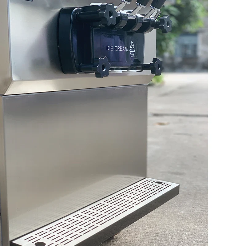 Icecream Making Machine Commercial Automatic 3 Flavor Ice Cream Maker Soft Serve Ice Cream Machine for Business Food Car