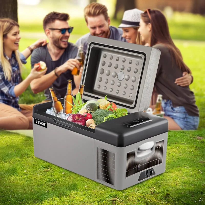 Car Refrigerator 20L Compressor Portable Small Refrigerator Car Refrigerator Freezer Vehicle Car Truck RV Boat Mini Electric
