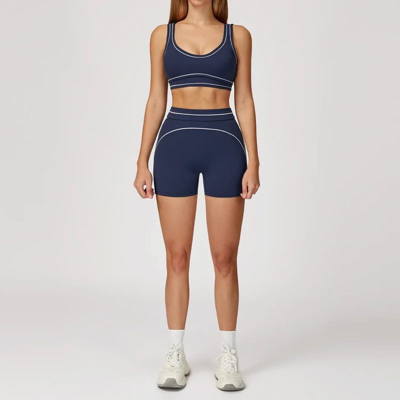 2PCS Yoga Set Gym Clothes Outdoor Sports Outfits Women Tracksuit Gym Fitness Suits Workout Pants Sportswear