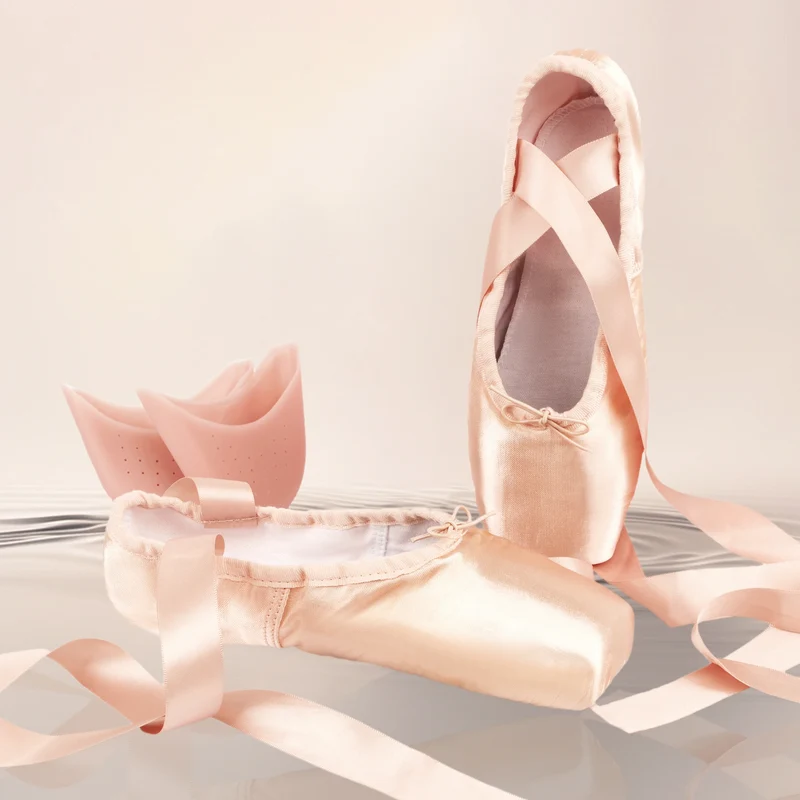 EU in Stock Wholesale Women's Professional Satin Soft Ballet Shoes Ballet Practice Shoes