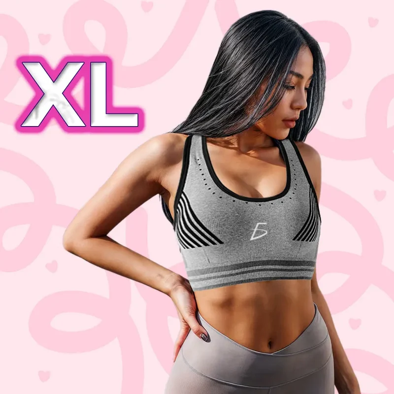 Seamless Padded High Back Sports Bra - XL