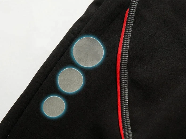Custom Reflective Men's Winter Cycling Pants Warm Winter Bicycle Pants Bike Thermal Pants