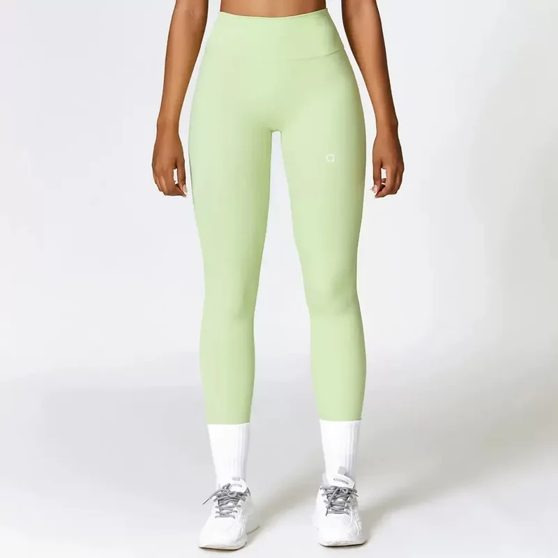 High-waisted, Soft, Tight-fitting Gym Pants, Hip-lifting Yoga Leggings, Women's Custom-made logo Leggings