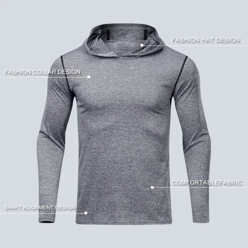 Custom Sport Wear Men Gym Hoodies Outdoor Running Tops Training & Jogging Hoodies Sweatshirt Wholesale Sportswear Fitness Wear