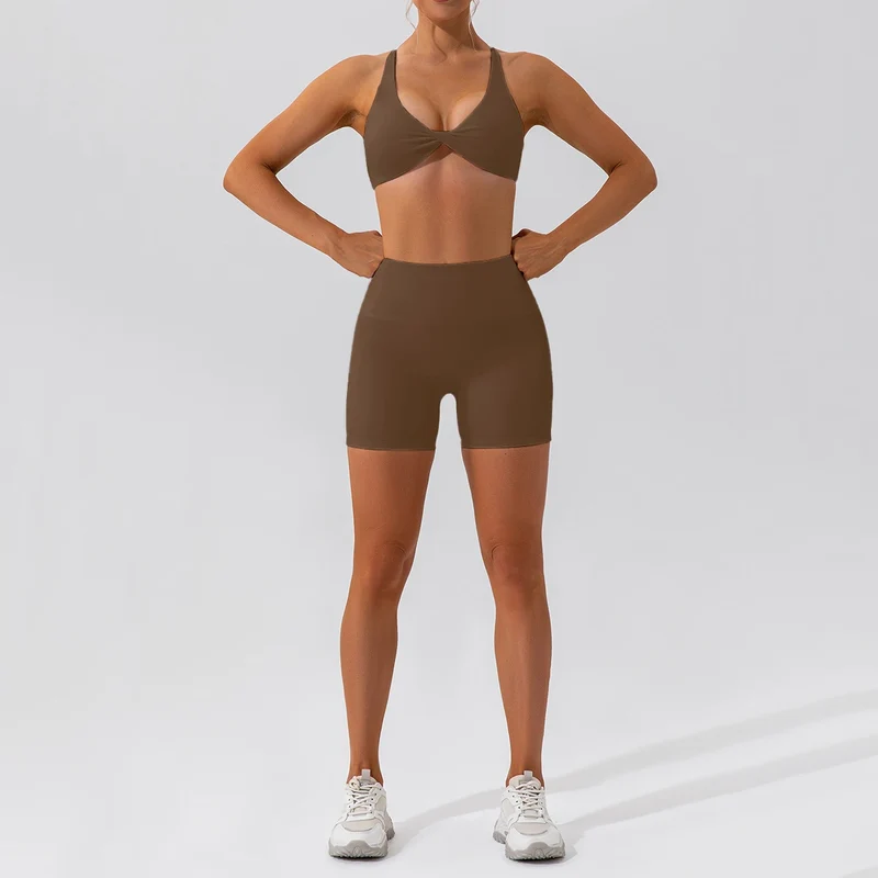 Summer 2PCS Yoga Suit Sports Set Women Quick-Dry Gym Set Women Tracksuit Running Workout Sports Shirt Yoga Clothing