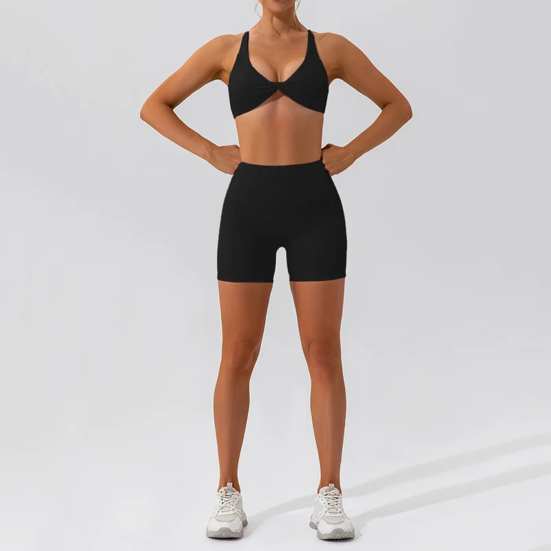 Summer 2PCS Yoga Suit Sports Set Women Quick-Dry Gym Set Women Tracksuit Running Workout Sports Shirt Yoga Clothing