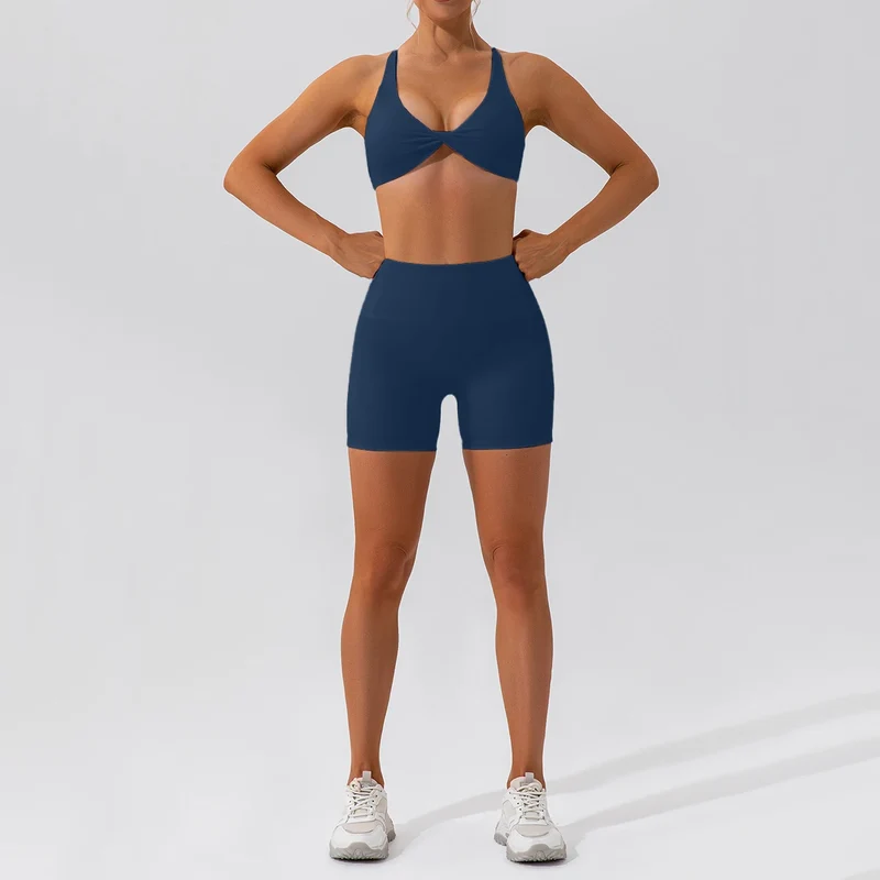 Summer 2PCS Yoga Suit Sports Set Women Quick-Dry Gym Set Women Tracksuit Running Workout Sports Shirt Yoga Clothing