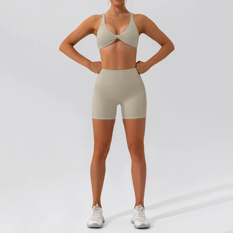 Summer 2PCS Yoga Suit Sports Set Women Quick-Dry Gym Set Women Tracksuit Running Workout Sports Shirt Yoga Clothing