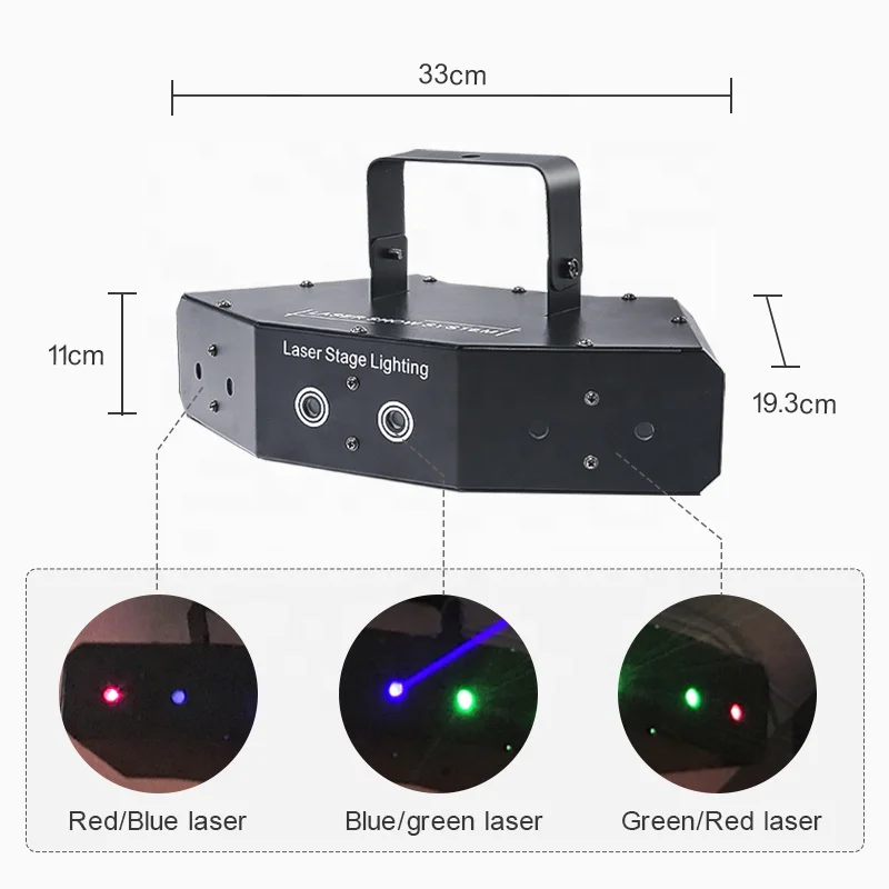 High Brightness DMX512 Laser Beam Light Projector Show Stage DJ Equipment 6 Eyes sharp Beam Moving Head Light