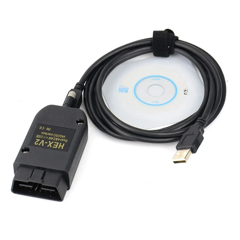 Newest Hex Vii V25.3 STM32F429 Chip Unlimited VINs HEX V2 USB Online Update Diagnostic Tools VAG VCDS for VW AUDI Skoda Seat