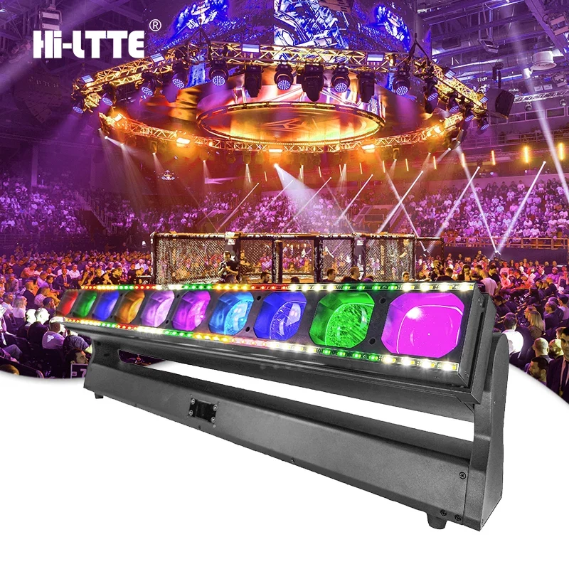 10x60W RGBW 4in1 LED Stage Wash Light Bar DMX Versatility Strobe Pixel Beam bar Moving Head Light RGB Led Pixel bar Light