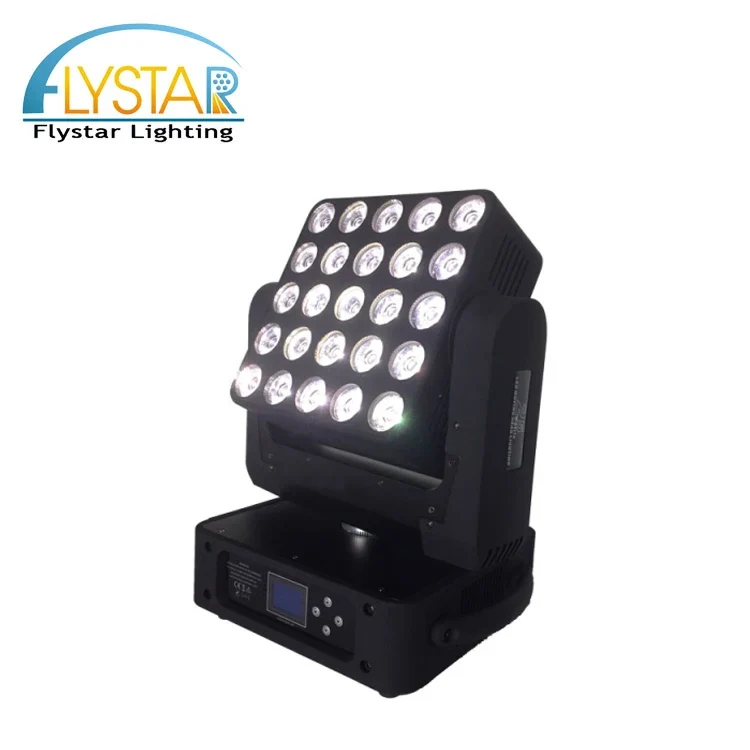 Party Crazy Hour Magic Panel 25Pcs 5x5 Pixel RGBW 4in1 LED Matrix Blinder Beam Light