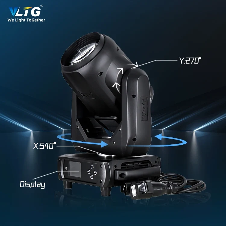 VLTG Stage Lights Mini Beam Moving Head Light 380w Beam Dmx512 LED Sharpy Disco Dj Effect