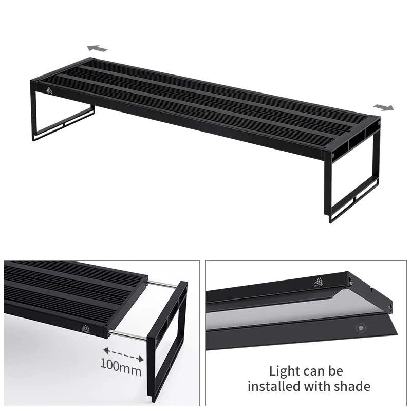 WEEKAQUA L1200K Pro 120CM APP Control Cycle Timing RGBUV Full Spectrum Led Aquarium Lighting for Aquatic Plante 1000 Gallon