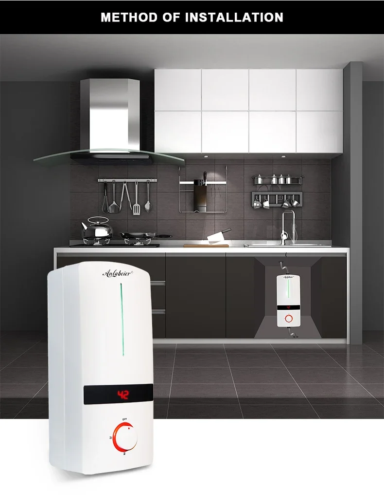 New Design 1.0-5.5kw Small Low Wattage Electric Hot Water Heaters for Bath at Home