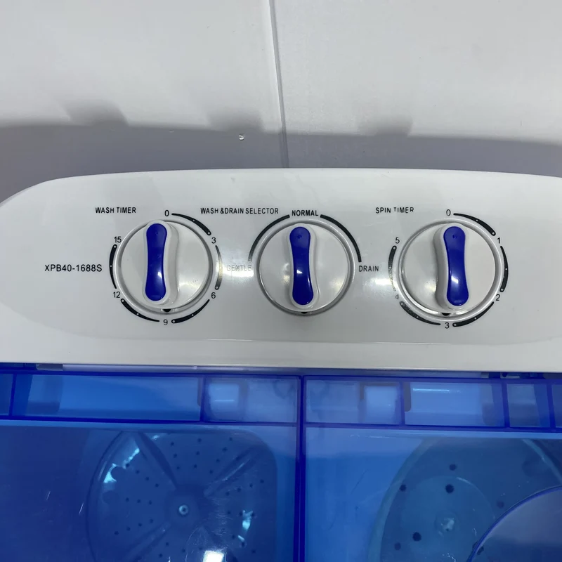 4kg Semi-automatic Twin-cylinder Plastic Washing Machine With Dryer Household Mini Babies and Children Washing Machine
