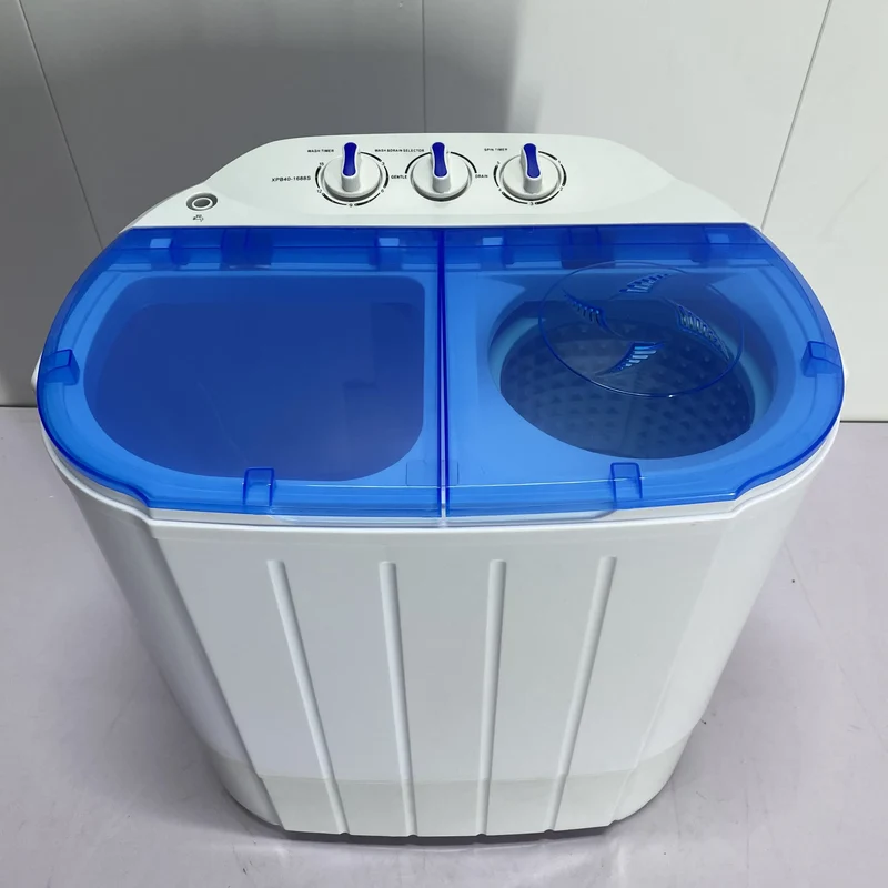 4kg Semi-automatic Twin-cylinder Plastic Washing Machine With Dryer Household Mini Babies and Children Washing Machine