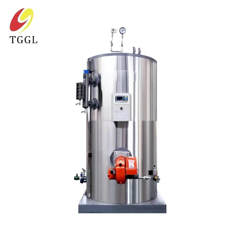 Lhs Small Vertical 500 700 1000 1500 Kg Natural Gas Lpg Oil Diesel Fired Steam Boiler