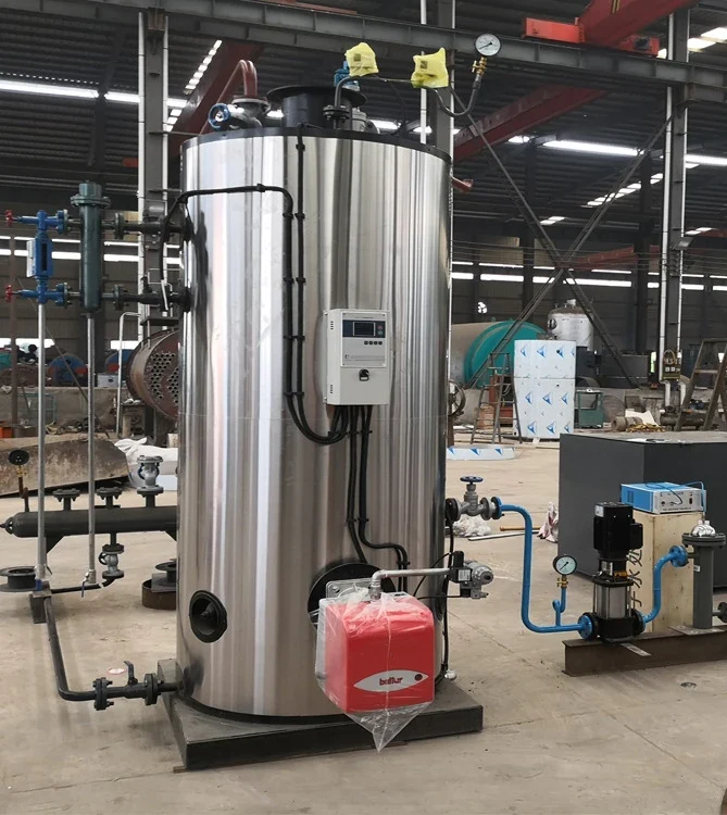Lhs Small Vertical 500 700 1000 1500 Kg Natural Gas Lpg Oil Diesel Fired Steam Boiler