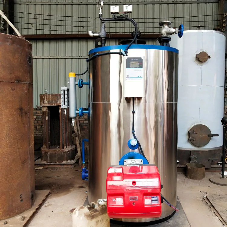 Lhs Small Vertical 500 700 1000 1500 Kg Natural Gas Lpg Oil Diesel Fired Steam Boiler