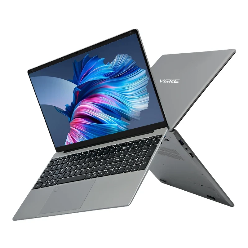 VGKE 15.6" Laptops J4125 12GB + 256GB 1920*1080 SSD Laptop Fingerprint and Backlight Keyboard Design for Students