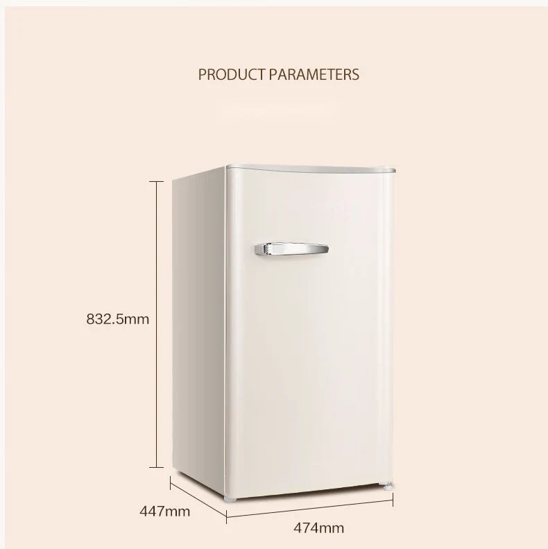 Manufacturer 92L Air-cooled Frost-free Energy-saving Household Single-door Fridge Top Freezer Mini Compact Refrigerators