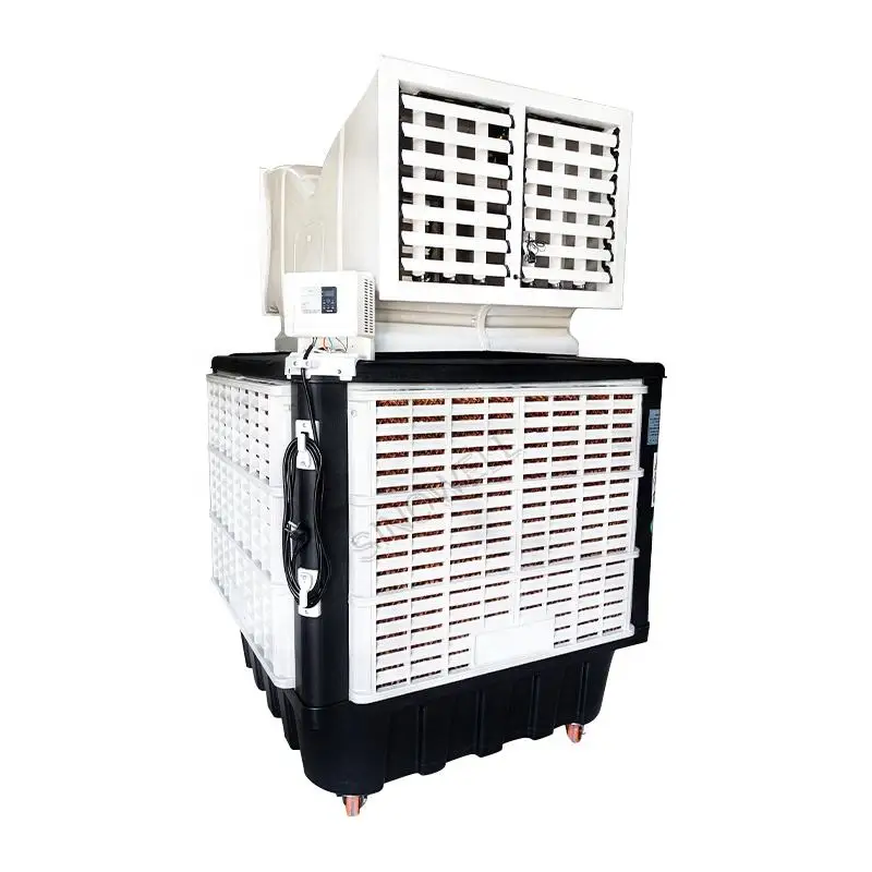 Hot Sale New Model 1.1kw 18000m3/h Plastic Body Water air Cooling Fan Ventilation Duct Cool Breeze air Cooler