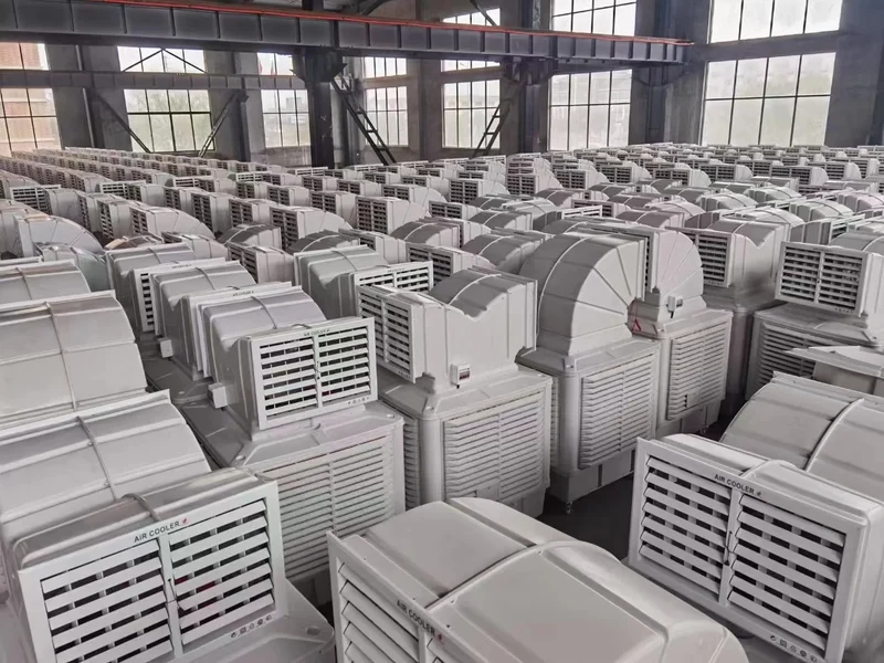 Hot Sale New Model 1.1kw 18000m3/h Plastic Body Water air Cooling Fan Ventilation Duct Cool Breeze air Cooler
