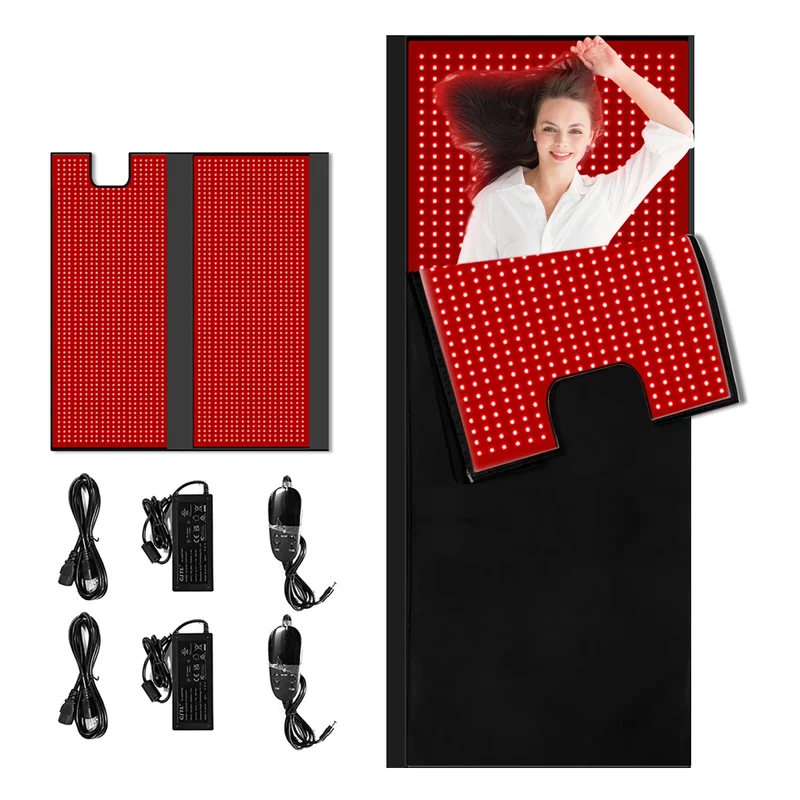USA Stock Red Light Therapy Sleeping Bag Mat 660nm 850nm for Muscle Recovery Sleep Wellness Home Spa Use