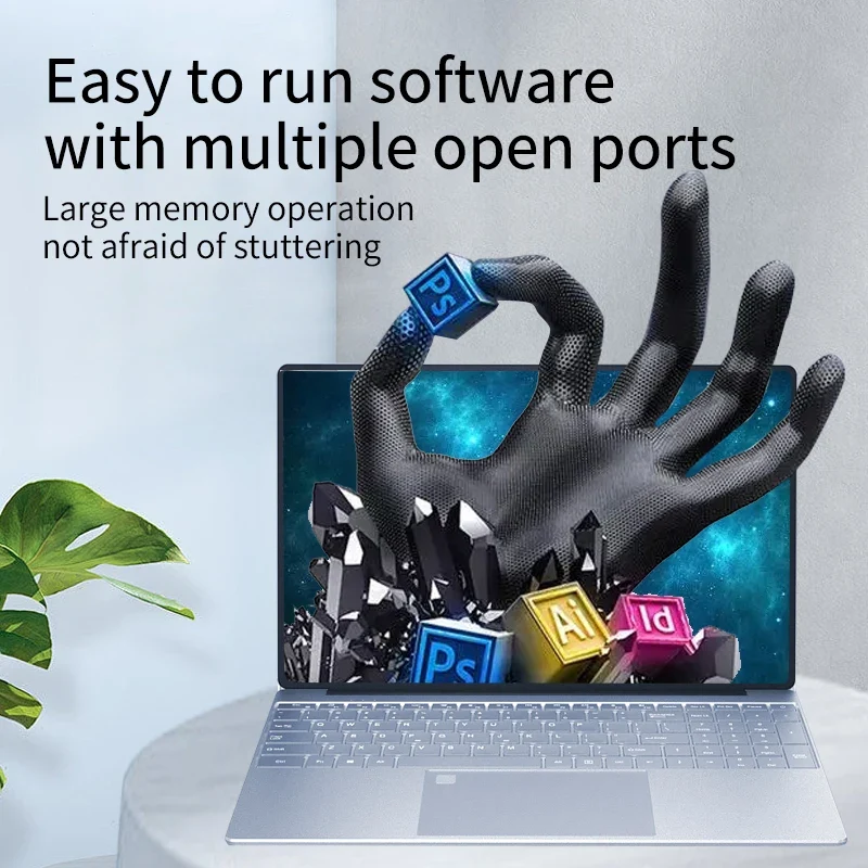 Wholesale 15.6 Inch IPS Laptop with 16GB RAM/512GB SSD Intel Brand New Business Use English Keyboard