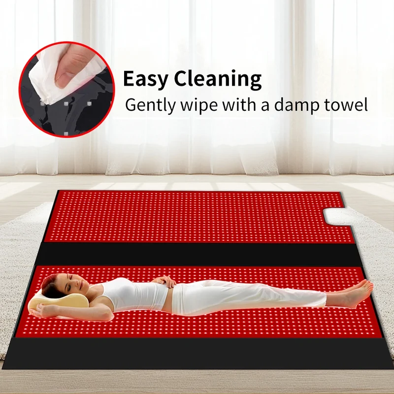 Red Infrared Light Therapy Handheld Heating Muscle Relaxation Device 660nm/850nm LEDs 2520 180x80cm Flexible Sleeping bag