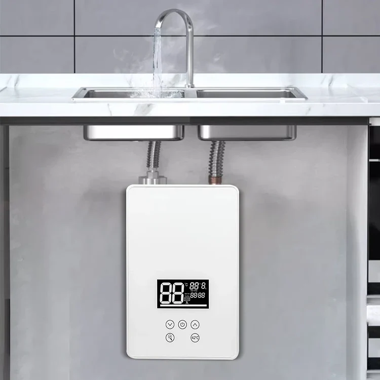 3000 3500 4000 4500 5000 5500 6000 6500 7000 Watt Tankless Electric Water Heater 220 240V for Household Appliances Hotel Car RV