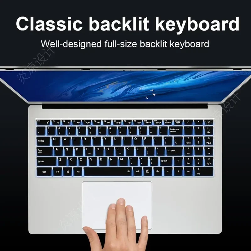RTS 15.6inch Netbook Full Metal Custom Laptop Intel Celeron J4105 CPU 8GB IPS Laptop Thin