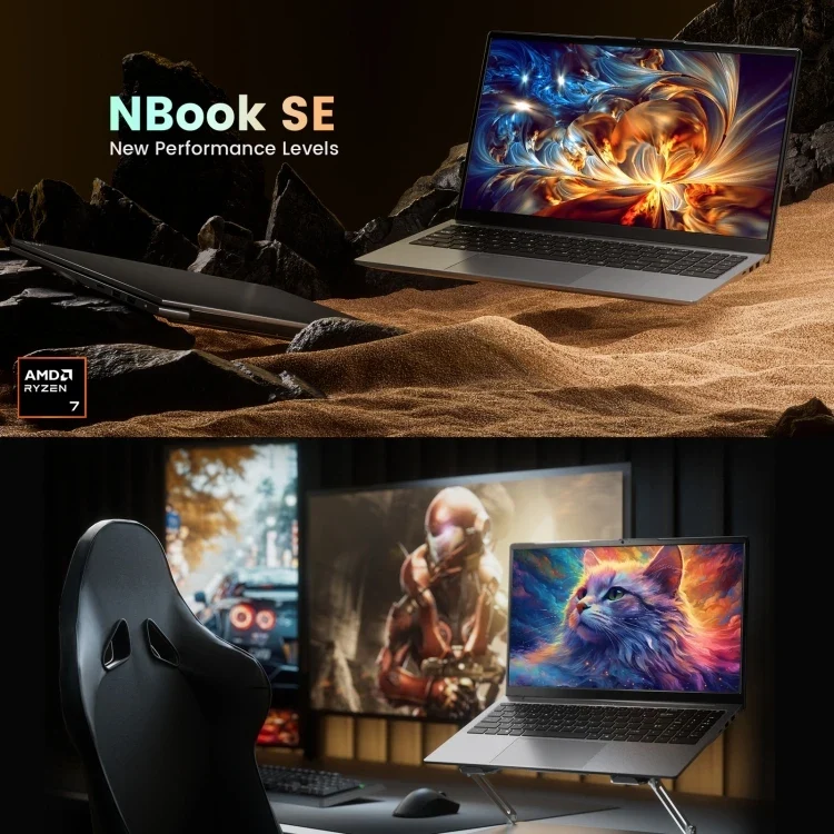 New 15.6 Inch Win 11 Pro AMD Octa Core 32GB+1TB N-ONE Nbook SE Gaming Laptop