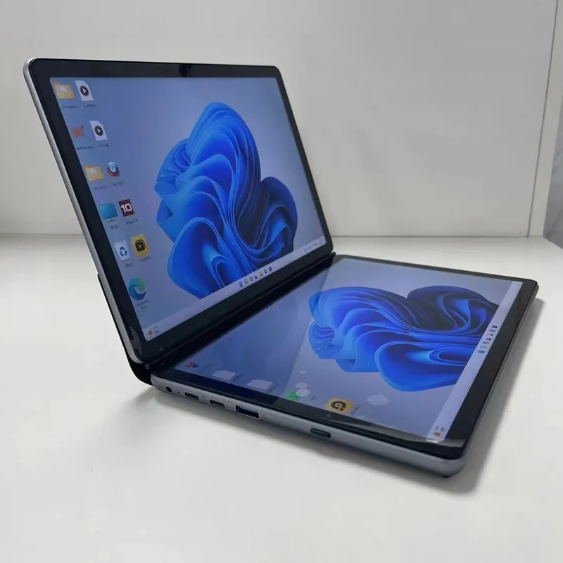 OEM Dual Touchscreen 11 Inch 180° Adjustment Notebook N100 CPU 32GB+512GB/1TB Touchscreen Laptop Table PC Factory Price