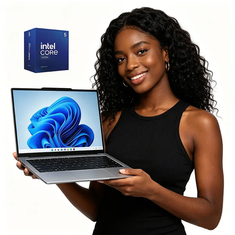 Factory OEM 14" Intel Core Ultra 5-125H Laptops 24G DDR5 Lightweight and Slim Business Laptops for School Home Student Designer
