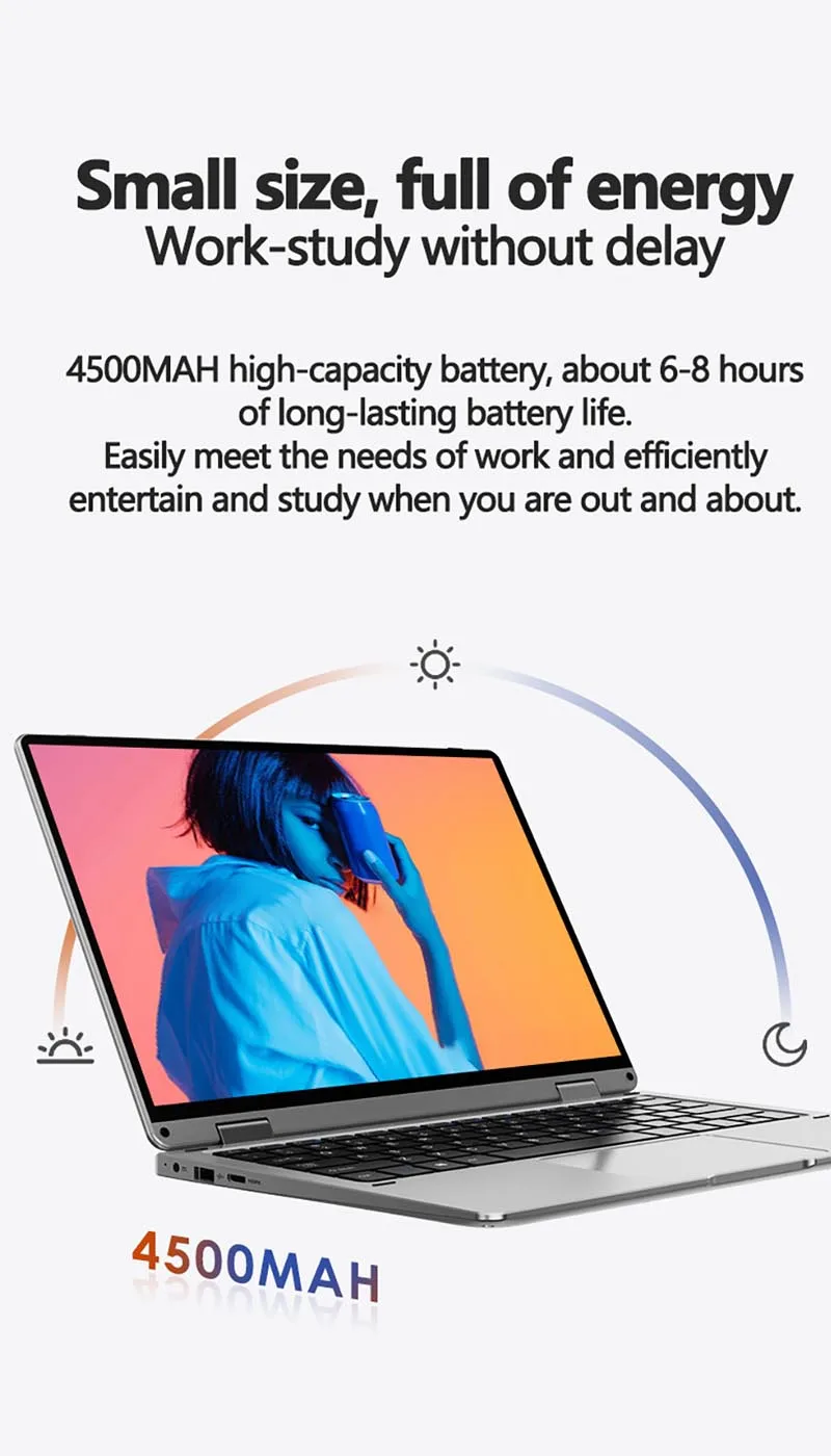 Hot Sale N4020 New 2 in 1 Tablet 360 Rotating Flip Personal Laptop Netbook 11.6-inch Alder 256GB DDR4 1TB WiFi