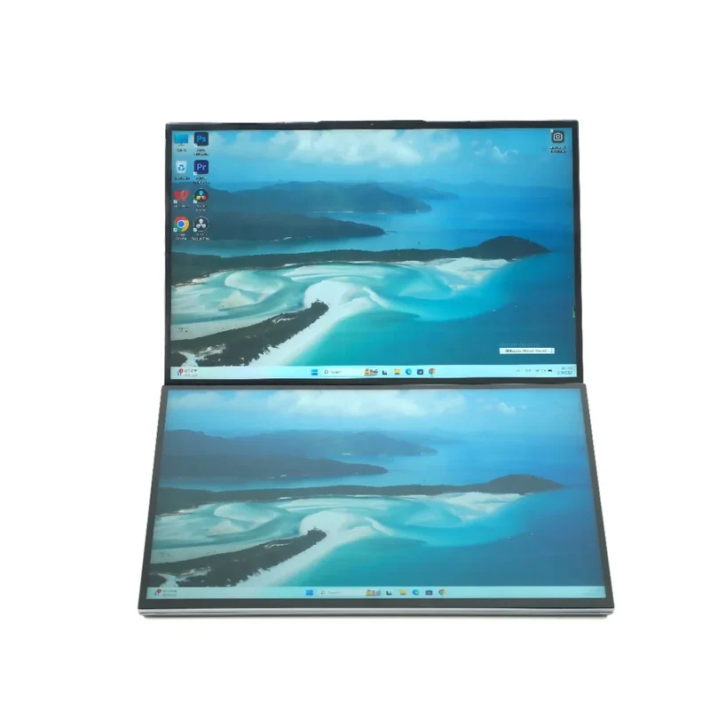 Factory Price Dual Touch Screen Metal Notebook 64GB RAM 2TB ROM 12th Intel Core I7 16"+16" IPS English Keyboard Windows 11 OEM