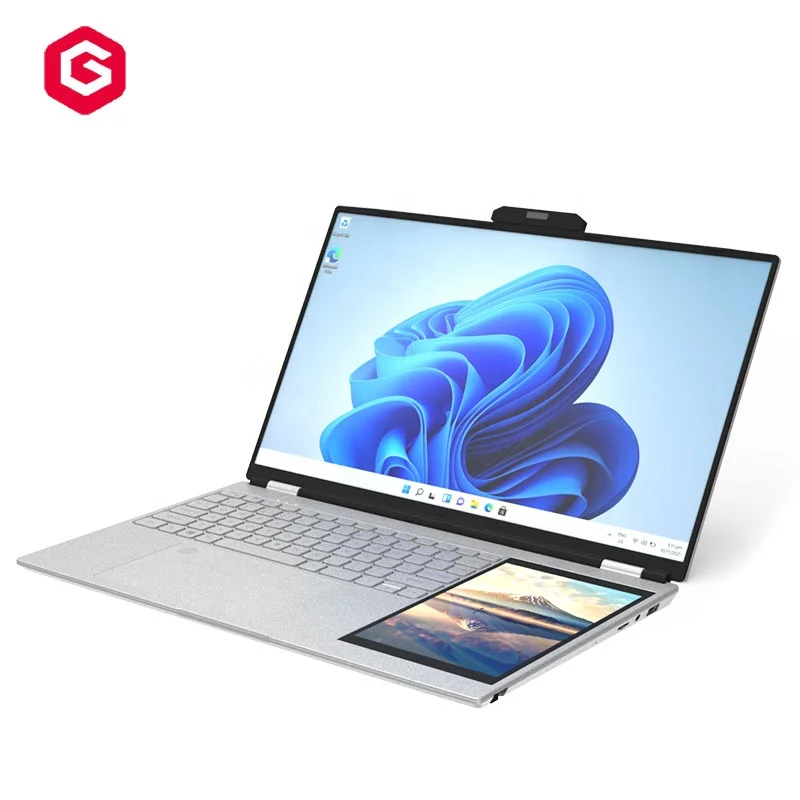 15.6 Inch + 7 Inch Dual Screen Inter N150 Generation 16GB Ram 512gb SSD Brand New Laptop Computer Pc
