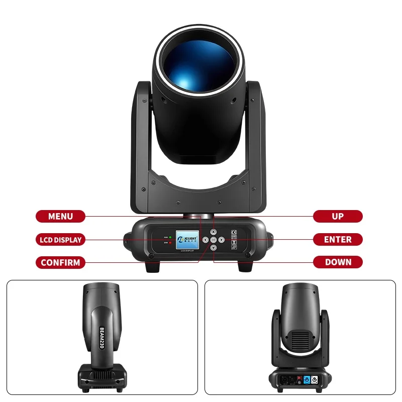 400W Beam MovingHead Ktv Nightclub Move Head Disco Stage Light with Ring/Strip/Halo Light