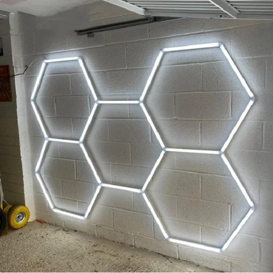 Etop 1680*2410MM Hexagon Workshop Ceiling LED Lights for Car Shop Garage with Honeycomb Design IP65 AC