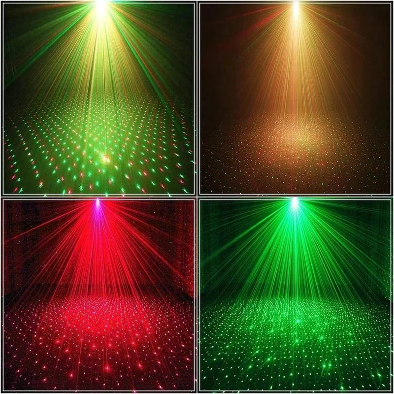 Hot Seller Aluminium Music Mini Starry Sky LED Light Projector Sound-Activated Voice Controlled Red Green Dimmable Night Party