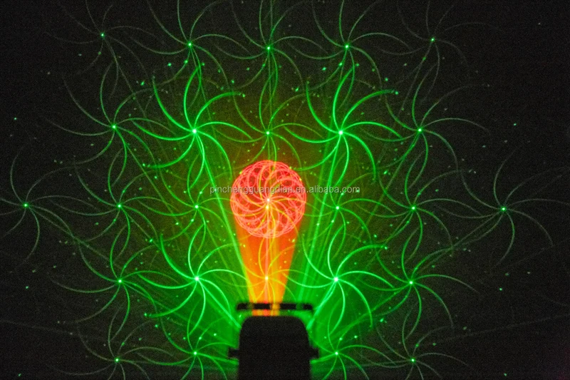 Mini 4-In-1 Gobo LED Laser Light 30W Stage Animation Laser Extremely Portable Patterned Stage Lights