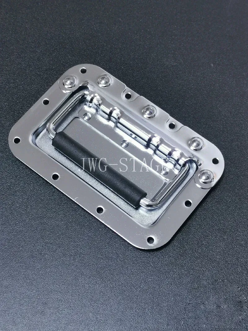 162x107mm Flight Case Metal Accessories Red Black Handle