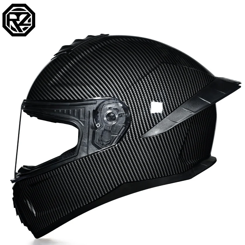 Orz3C Certified Motorcycle Helmet Men's and Women's Dual-Lens Full-Face Helmet Summer Personalized Tail Bluetooth Semi-Full Coverage